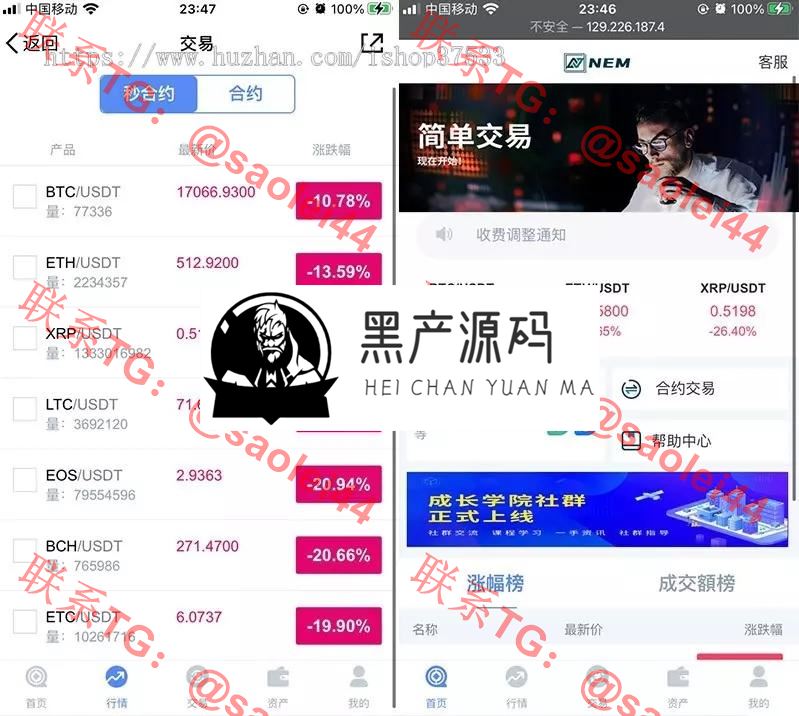 某站6000元的区块链交易所源码带合约/虚拟币区块链 完整无缺整站打包，行情正常_区块链源码